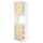 METOD - METOD High cab f oven w 2 doors/shelves, white/Askersund light ash effect, 60x60x200 cm