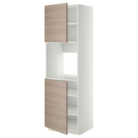 METOD - High oven cabinet, 2 doors/shelves , 60x60x200 cm - best price from Maltashopper.com 39468879