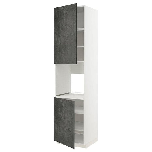 Ikea METOD - High oven cabinet, 2 doors/shelves ,