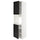 METOD - High cab f oven w 2 doors/shelves, white/Lerhyttan black stained , 60x60x220 cm