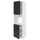 METOD - High cab f oven w 2 doors/shelves, white/Nickebo matt anthracite , 60x60x220 cm