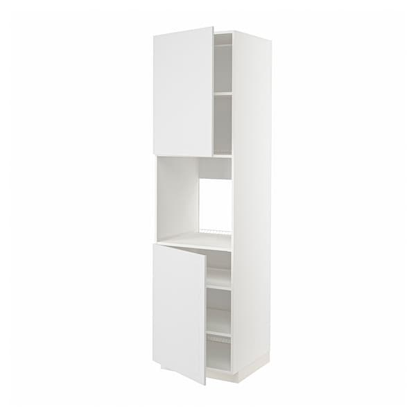 METOD - High cab f oven w 2 doors/shelves, white/Stensund white , 60x60x220 cm - best price from Maltashopper.com 39461038