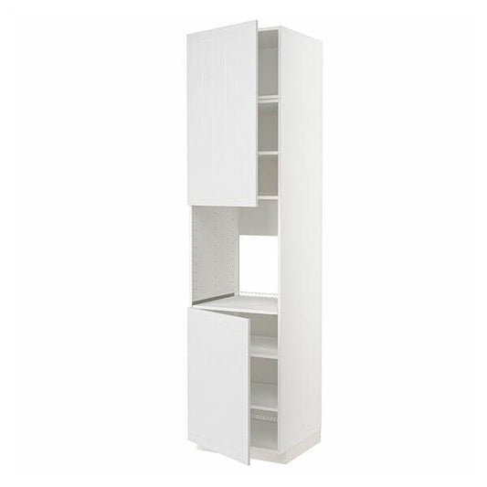 Ikea METOD - High cab f oven w 2 doors/shelves, white/Stensund white , 60x60x240 cm
