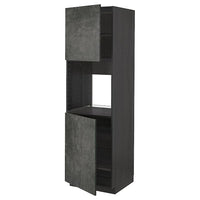 METOD - High oven cabinet, 2 doors/shelves , 60x60x200 cm - best price from Maltashopper.com 39461081
