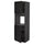 METOD high cab f oven w 2 doors/shelves, black/Lerhyttan black stained, 60x60x200 cm