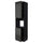 METOD high cab f oven w 2 doors/shelves, black/Upplöv matt anthracite, 60x60x240 cm