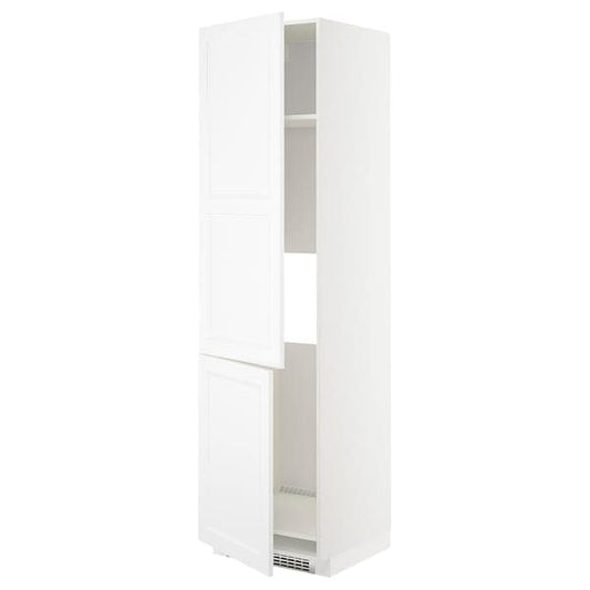 METOD - High cab f fridge/freezer w 2 doors, white/Axstad matt white, 60x60x220 cm - best price from Maltashopper.com 39288468