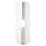 METOD high cab f fridge/freezer w 2 doors, white/Axstad matt white, 60x60x220 cm