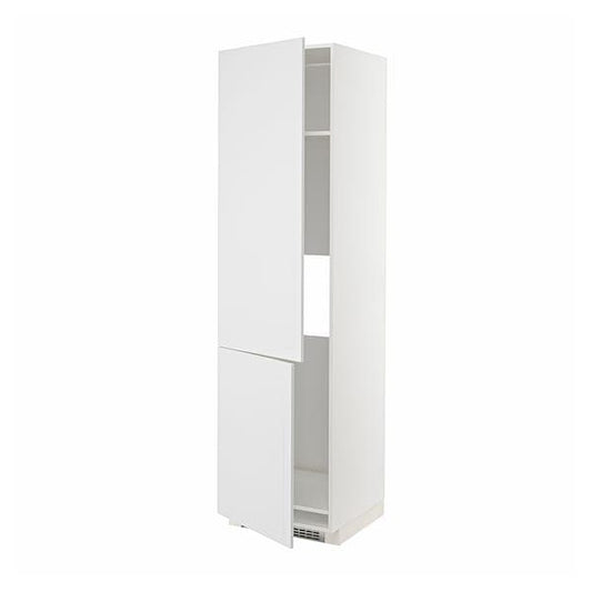 METOD - High cab f fridge/freezer w 2 doors, white/Stensund white, 60x60x220 cm - best price from Maltashopper.com 39409309