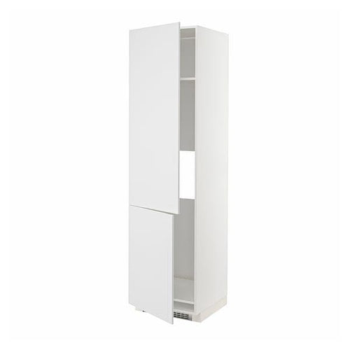 METOD - High cab f fridge/freezer w 2 doors, white/Stensund white, 60x60x220 cm