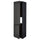METOD - METOD High cab f fridge/freezer w 2 doors, black/Upplöv matt anthracite, 60x60x220 cm