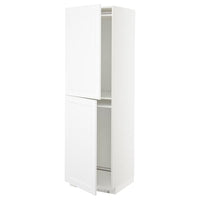 METOD - High cabinet for fridge/freezer, white/Axstad matt white, 60x60x200 cm - best price from Maltashopper.com 49288463