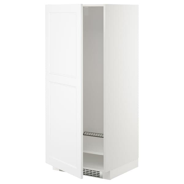 METOD - High cabinet for fridge/freezer, white/Axstad matt white, 60x60x140 cm - best price from Maltashopper.com 69288688