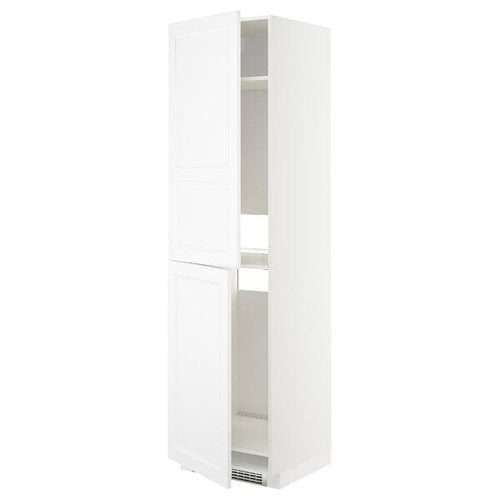 METOD - High cabinet for fridge/freezer, white/Axstad matt white, 60x60x220 cm
