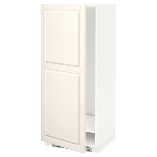 Ikea METOD - High cabinet for fridge/freezer, white/Bodbyn off-white, 60x60x140 cm