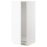 METOD high cabinet for fridge/freezer, white Enköping/white wood effect, 60x60x140 cm