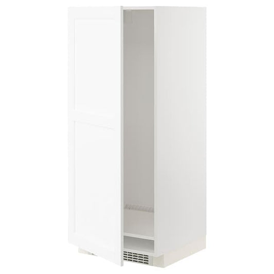 Ikea METOD - High cabinet for fridge/freezer, white Enköping/white wood effect, 60x60x140 cm