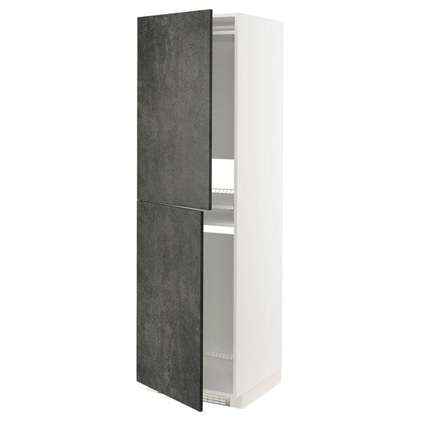 METOD - Tall cabinet for fridge/freezer, 60x60x200 cm - best price from Maltashopper.com 39415008