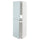METOD high cabinet for fridge/freezer, white/Kallarp light grey-blue, 60.0x200.0x60.0 cm