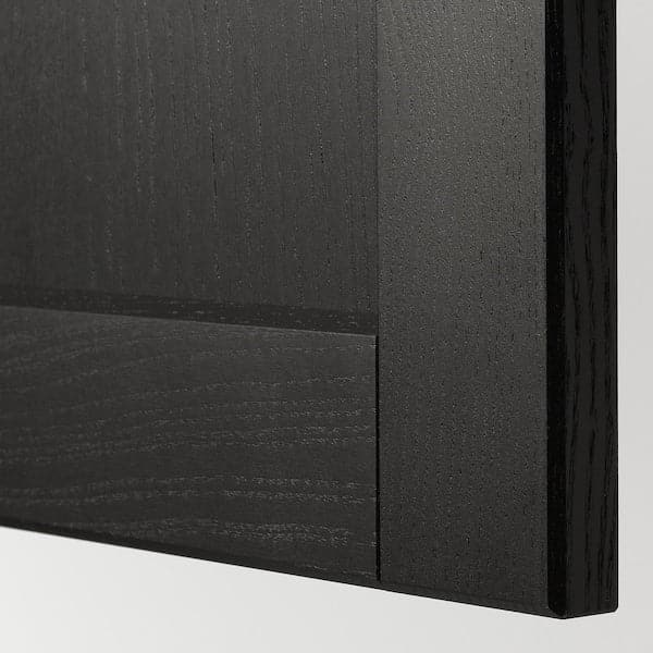 Ikea METOD - High cabinet for fridge/freezer, white/Lerhyttan black stained , 60x60x140 cm