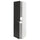 METOD - High cabinet for fridge/freezer, white/Nickebo matt anthracite , 60x60x220 cm