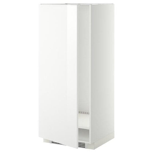 METOD - High cabinet for fridge/freezer, white/Ringhult white, 60x60x140 cm