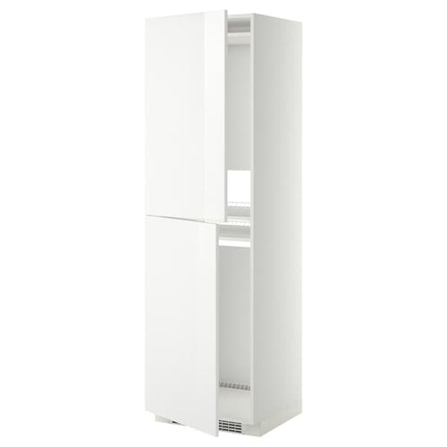 METOD - High cabinet for fridge/freezer, white/Ringhult white, 60x60x200 cm