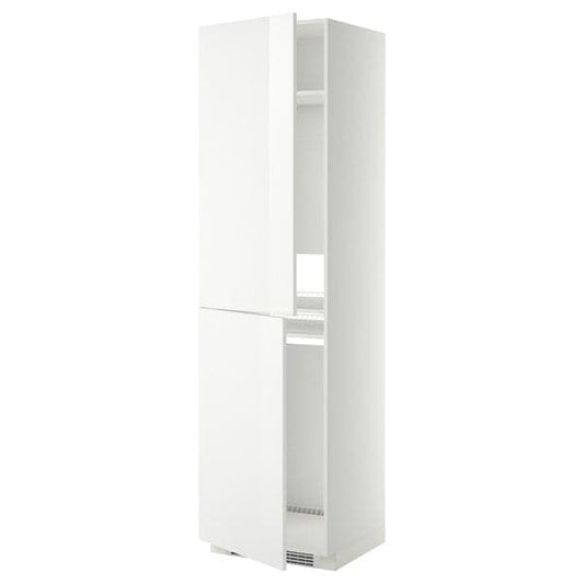 Ikea METOD - High cabinet for fridge/freezer, white/Ringhult white, 60x60x220 cm
