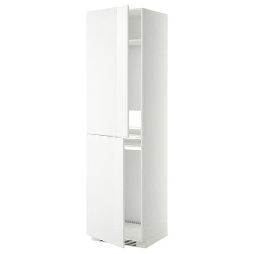 METOD - High cabinet for fridge/freezer, white/Ringhult white, 60x60x220 cm
