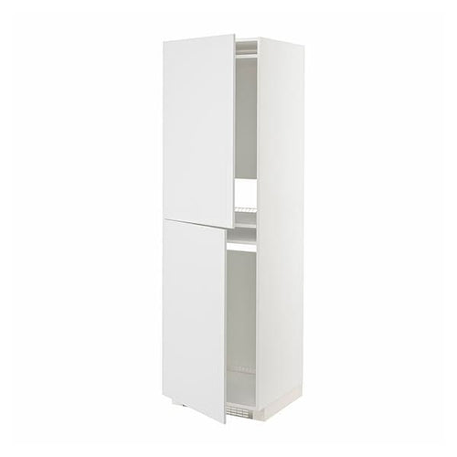 METOD high cabinet for fridge/freezer, white/Stensund white, 60x60x200 cm