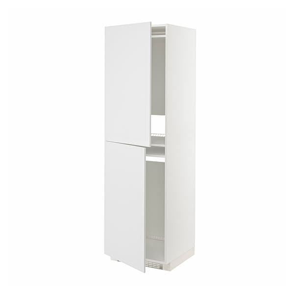 METOD - High cabinet for fridge/freezer, white/Stensund white, 60x60x200 cm