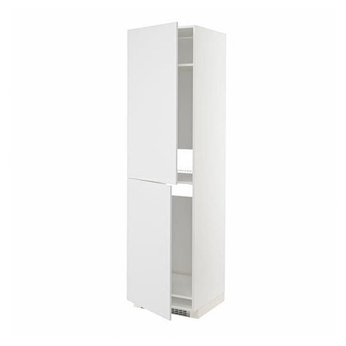 METOD - High cabinet for fridge/freezer, white/Stensund white, 60x60x220 cm