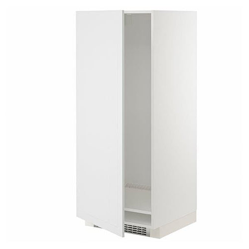METOD - High cabinet for fridge/freezer, white/Stensund white , 60x60x140 cm