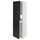 METOD - METOD High cabinet for fridge/freezer, white/Upplöv matt anthracite, 60x60x200 cm