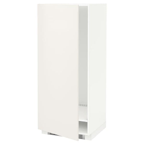 METOD - High cabinet for fridge/freezer, white/Veddinge white, 60x60x140 cm