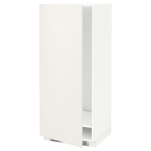 METOD - METOD High cabinet for fridge/freezer, white/Veddinge white, 60x60x140 cm
