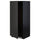 METOD - High cabinet for fridge/freezer, black/Nickebo matt anthracite , 60x60x140 cm