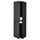 METOD - METOD High cabinet for fridge/freezer, black/Upplöv matt anthracite, 60x60x220 cm
