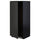 METOD high cabinet for fridge/freezer, black/Upplöv matt anthracite, 60x60x140 cm