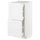 METOD base cab with 2 fronts/3 drawers, white/Axstad matt white, 40x37 cm
