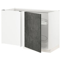 METOD - Corner cabinet/basket extr. 128x68 cm - best price from Maltashopper.com 49454122