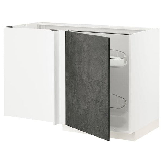 Ikea METOD - Corner cabinet/basket extr. 128x68 cm