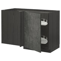 METOD - Corner cabinet/basket extr. 128x68 cm - best price from Maltashopper.com 39457526