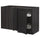 METOD corner base cab w pull-out fitting, black/Lerhyttan black stained