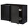 METOD - METOD Corner base cab w pull-out fitting, black/Upplöv matt anthracite, 128x68 cm