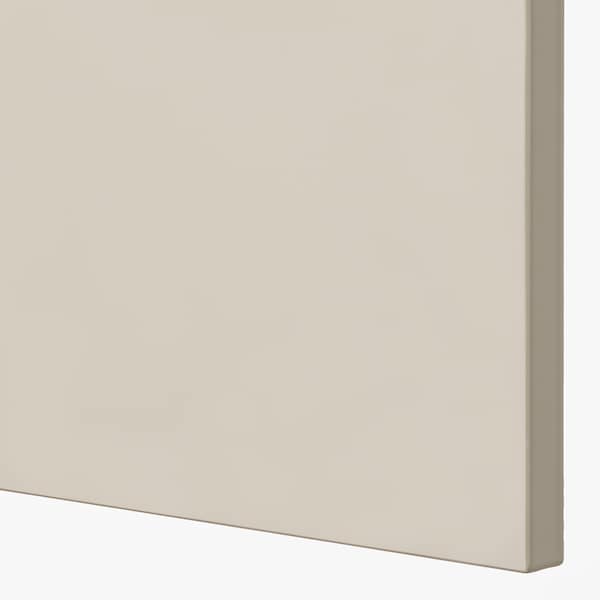 Ikea METOD - Corner base cabinet with shelf, white/Havstorp beige, 128x68 cm