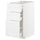 METOD base cabinet with 3 drawers, white/Axstad matt white, 40x60 cm