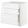 METOD base cabinet with 3 drawers, white/Axstad matt white, 80x60 cm