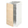 METOD - METOD Base cabinet with wire baskets, white/Askersund light ash effect, 40x60 cm
