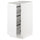 METOD base cabinet with wire baskets, white/Axstad matt white, 40x60 cm